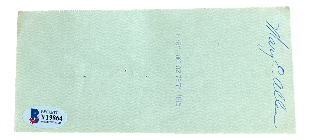 Edd Roush Cincinnati Reds Autographed Bank Check #464 - Authentic MLB Memorabilia for Baseball Fans & Collectors - Perfect for Display in Home, Office, or Sports Memorabilia Collection