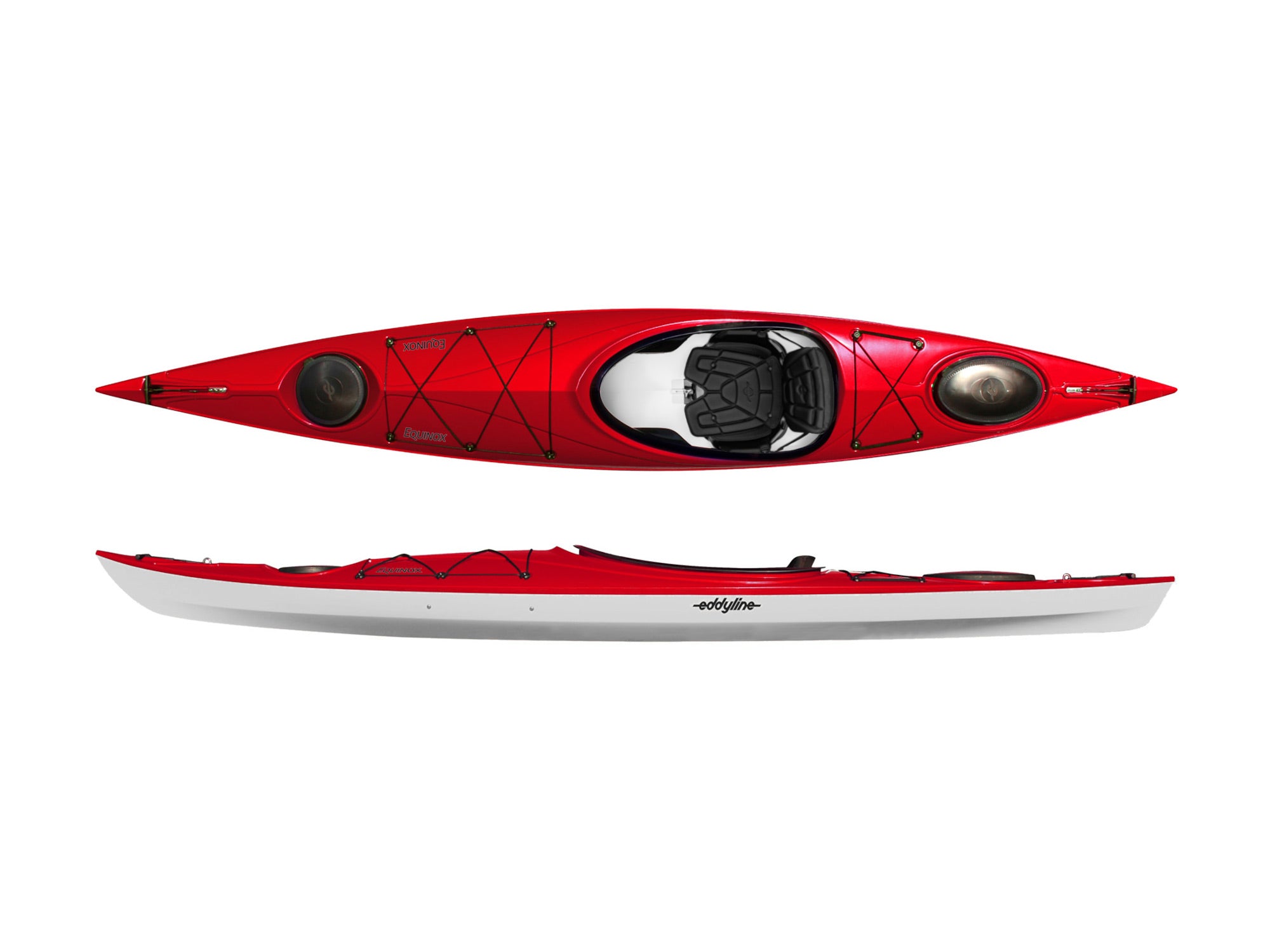 Eddyline Equinox Kayak - Lightweight & Durable Touring Kayak for Lakes & Rivers - Perfect for Fishing, Camping & Outdoor Adventures