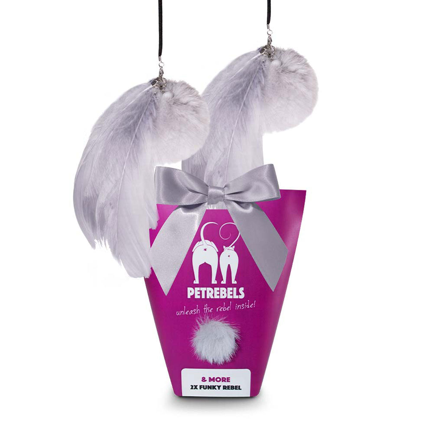 PetRebels Funky Hanging Add-On Cat Toy - Interactive Play for Indoor Cats, Perfect for Scratching & Climbing | Great for Cat Trees, Condos & Play Gyms