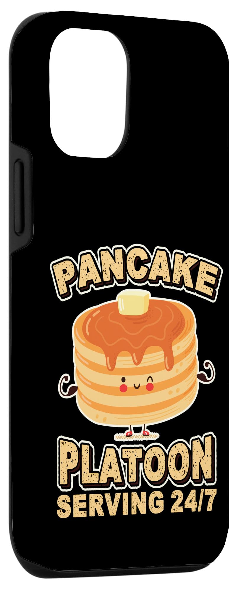 iPhone 12/12 Pro Funny Pancake Platoon Phone Case - 24/7 Football Gift Idea for Fans | Perfect for Game Day & Everyday Use