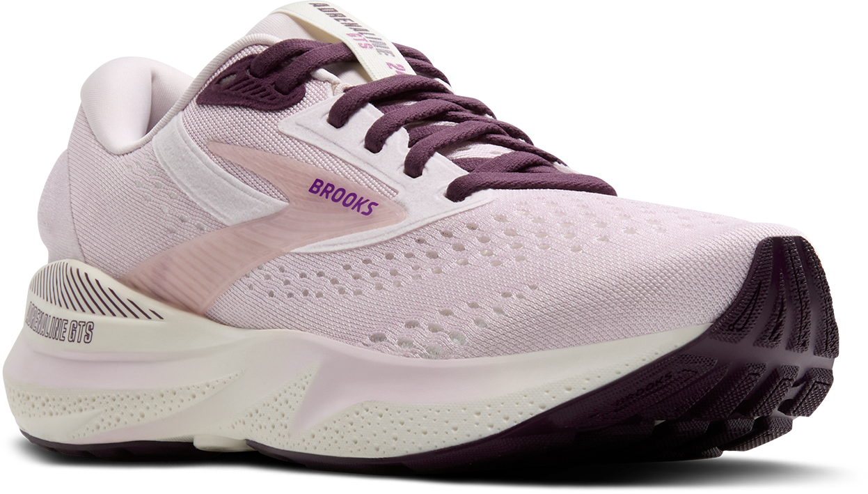Women's Adrenaline GTS 24 Running Shoes - Lightweight Support for Women, Orchid/Coconut/Purple - Perfect for Jogging, Gym Workouts & Daily Walking