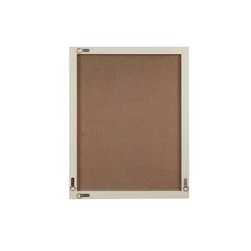 Elegant Chevron Glass Mirror 40x32 - Modern MDF Decor for Bathroom & Living Room
