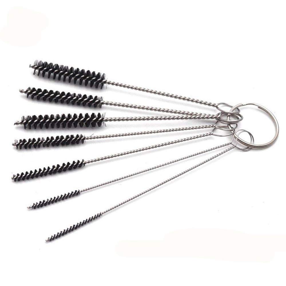 **Baoer 7-Piece Nylon Brush Set - Multi-Purpose Cleaning Brushes for Straws, Sewing Machines, Paint Spray Guns & More | Durable & Versatile Cleaning Tools for Home, Kitchen & Workshop**