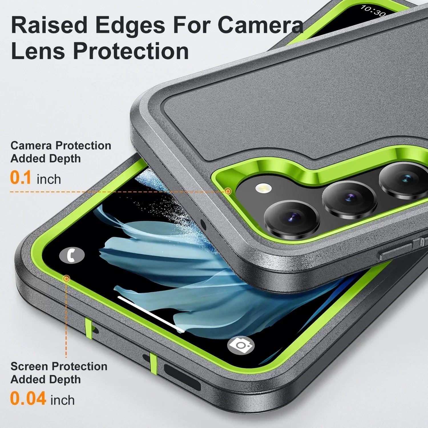 Samsung Galaxy S24 Plus Shockproof Case with Kickstand - Anti-Dust, Military-Grade Protection for Outdoor & Active Lifestyle