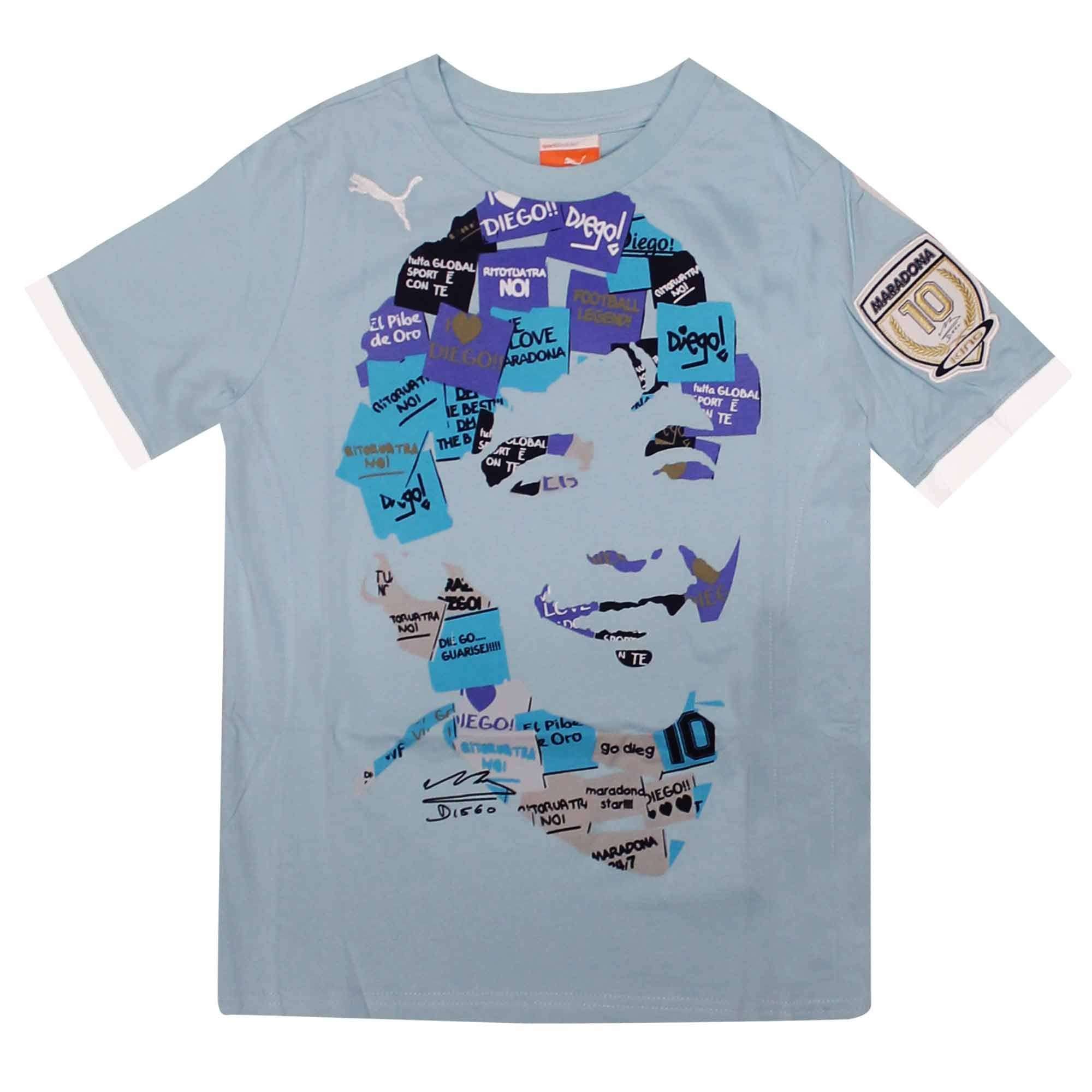 Official Diego Maradona T-Shirt for Boys - Kids Football Jersey - Napoli Legend Soccer Tee - Perfect for Birthday Gifts, Sports Events & Fan Collections