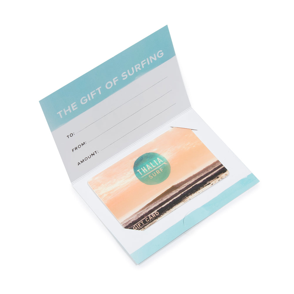 Thalia Surf Shop Gift Card - Perfect for Surfing Enthusiasts & Beach Lovers - Ideal for Birthdays, Holidays & Special Occasions