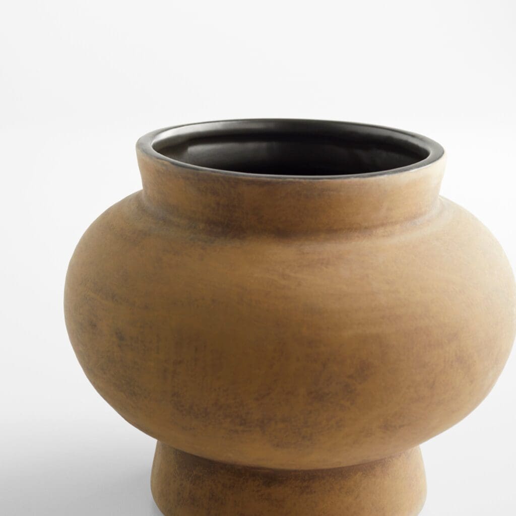 Cyan Design 11469 Brown Amphora Vase - Handcrafted Ceramic Vase for Home Decor, Wedding Centerpiece & Boho Style Interior Design