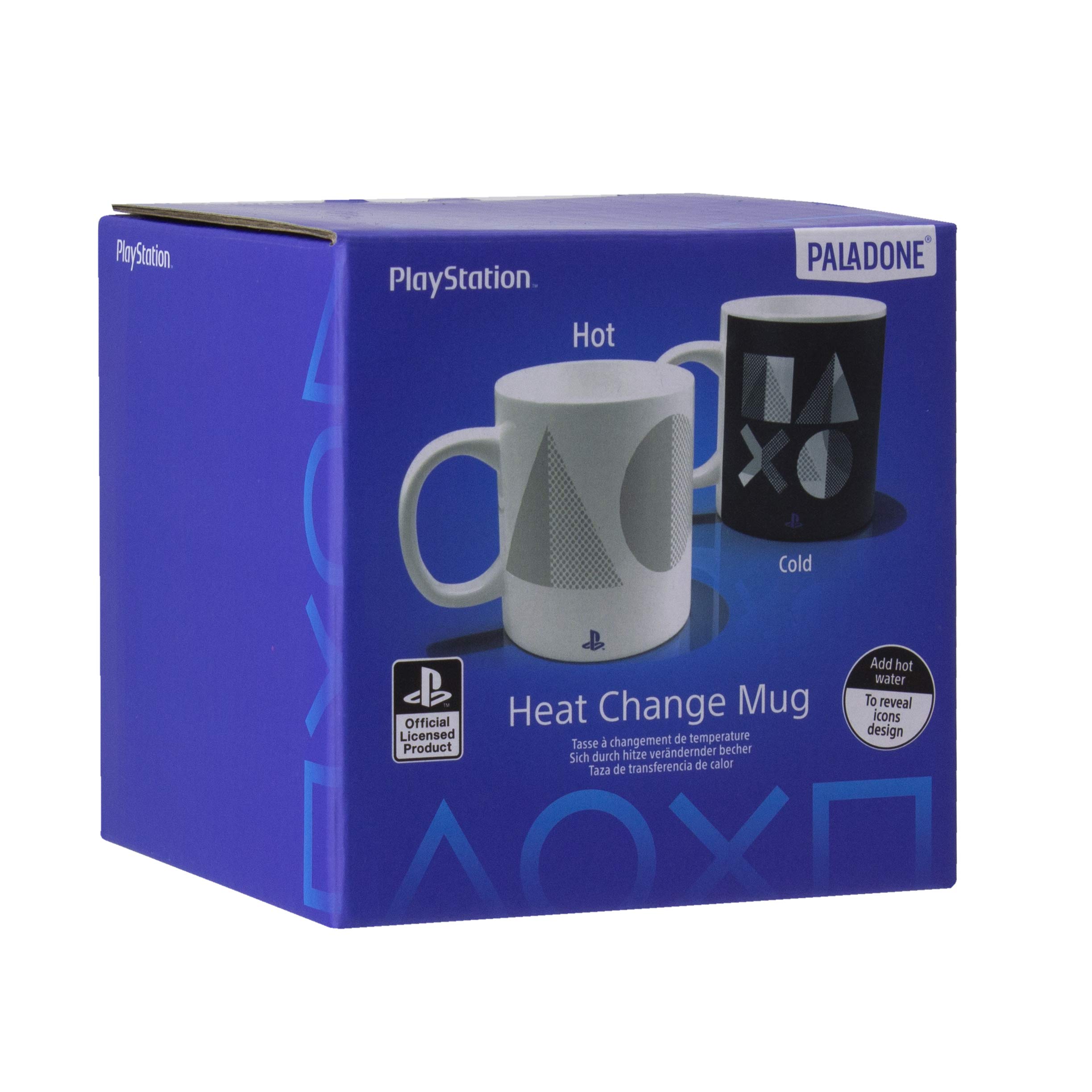 Official PlayStation 5 Heat Change Mug - Licensed Sony Merchandise | Video Game Gift for Gamers, Perfect for Coffee & Gaming Sessions