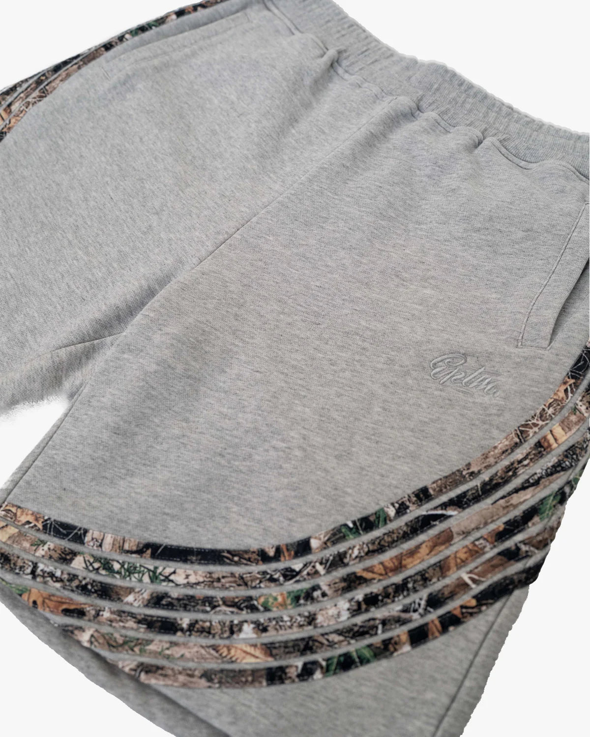 EPTM Camo Highland Shorts for Men - Heather Grey Tactical Outdoor Hiking & Hunting Shorts - Lightweight Quick-Dry Camouflage Shorts for Adventure & Casual Wear