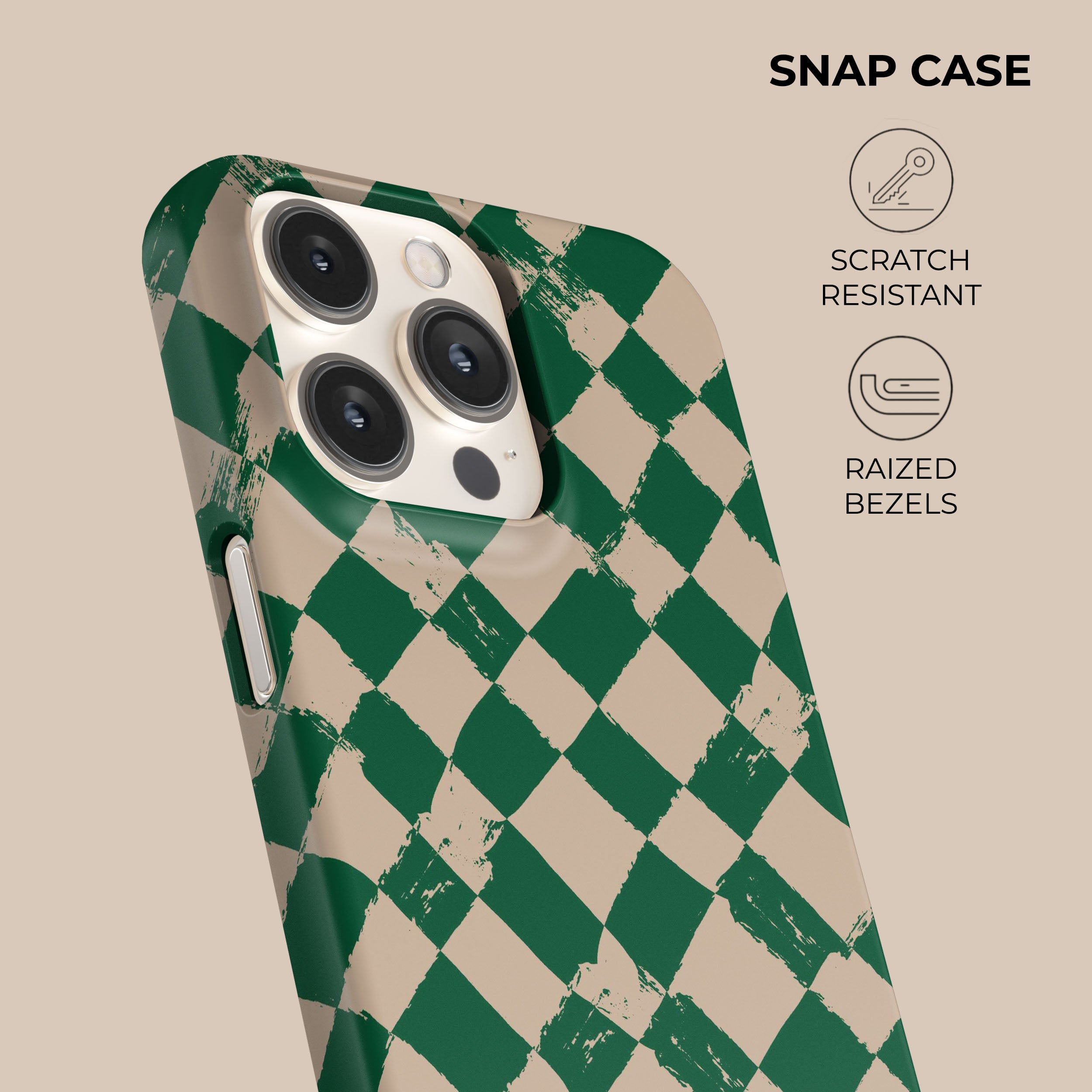 Eco-Friendly Green Chess Design Phone Case - Durable Protective Cover for iPhone & Samsung - Perfect for Chess Lovers & Board Game Enthusiasts