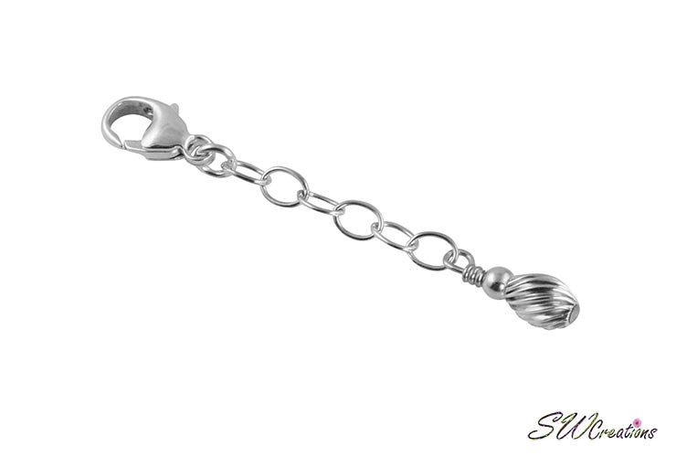 Elegant Silver Jewelry Extender Chain - Adjustable Necklace & Bracelet Extender for Women | Perfect for Layering, Gifts & Special Occasions