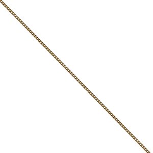 9ct Gold 20mm Plain 1/2 Half Sovereign Coin Mount Pendant with 0.6mm Curb Chain - Elegant Jewelry for Gifts, Special Occasions & Everyday Wear