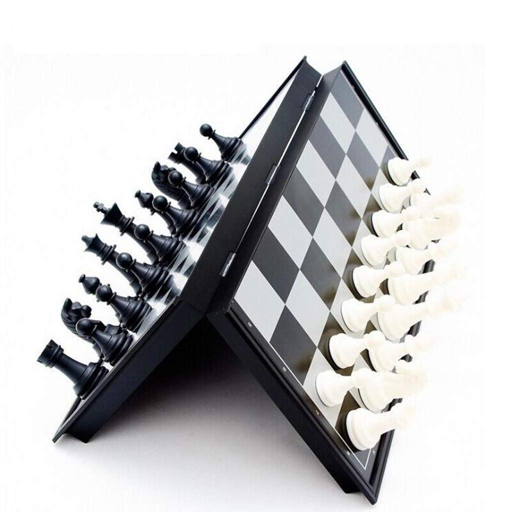 EOTECK Magnetic Folding Chess Set - Portable Travel Chess Board with Storage | Classic Strategy Game for Kids & Adults | Perfect for Home, Office, Travel and Family Game Nights