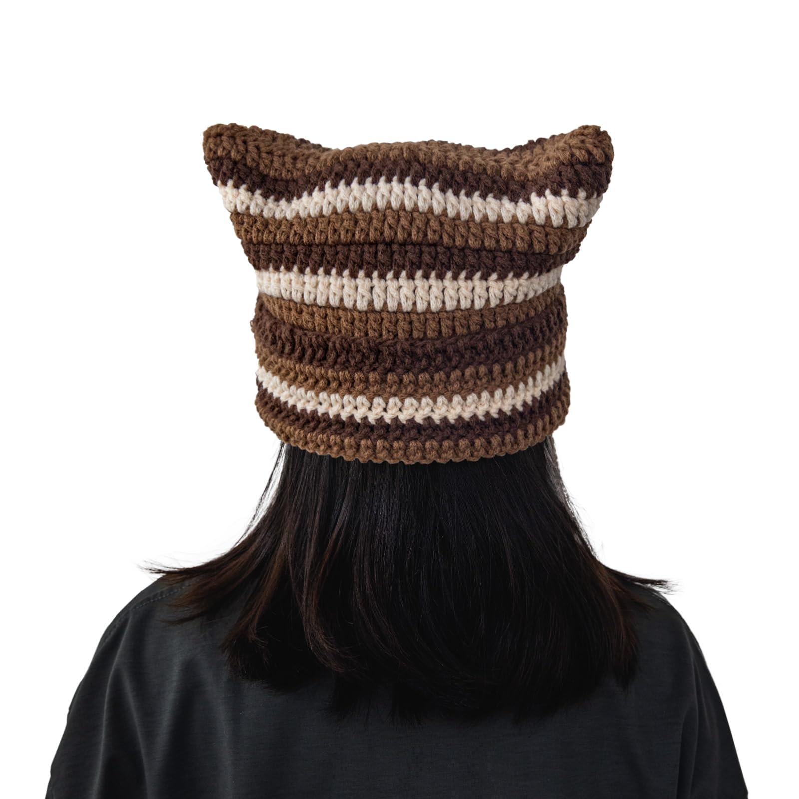Yeezhee Beginner Crochet Kit - Complete Crochet Hat Starter Set with Yarn, Hooks & Step-by-Step Video Tutorials | DIY Cat Beanie Knitting Kit for Adults & Teens (Folivora) | Perfect for Crafting, Gifts & Relaxation
