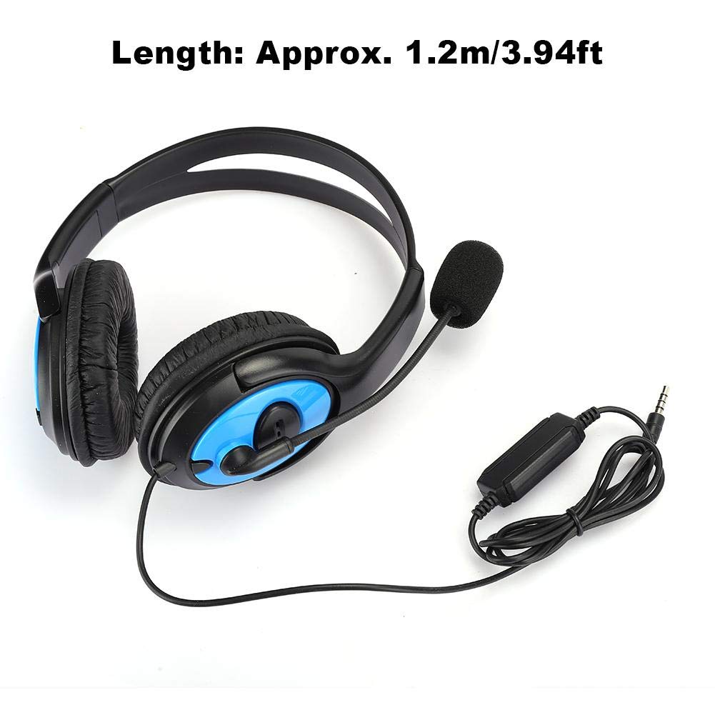 Yunir Lightweight Noise Cancelling Gaming Headset with Microphone - Wired Over-Ear Headphones for PC, Laptop, PS4, Xbox One - Perfect for Immersive Gaming, Online Meetings & Music Listening