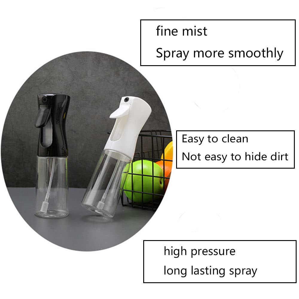 Premium Olive Oil Spray Bottle - 300ml & 200ml Plastic Oil Dispenser for Kitchen, BBQ, Baking, Grilling, Roasting & Salad Dressing - BPA-Free Cooking Sprayer (Pack of 2) - Perfect for Healthy Cooking & Meal Prep