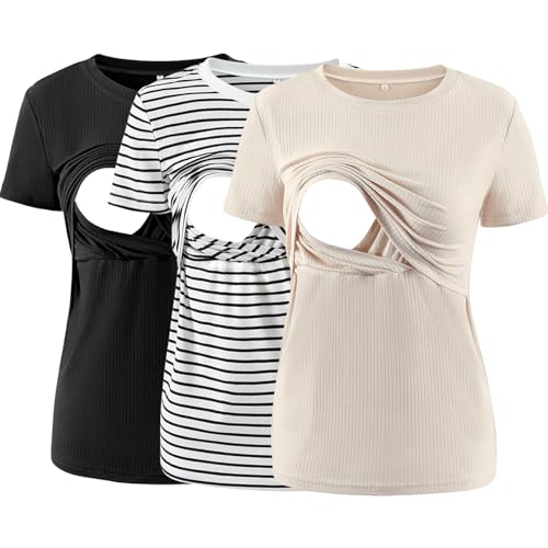 Black/White Black Stripe /Apricot