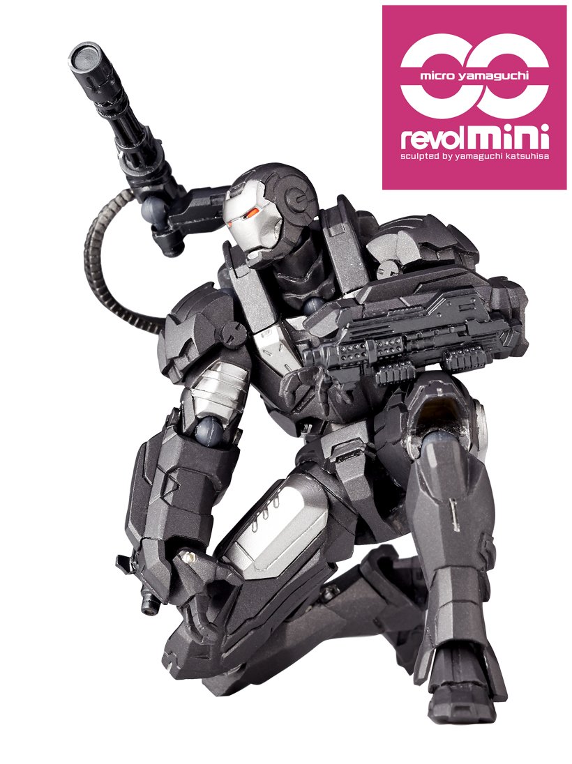 Revolmini Iron Man 2 War Machine 4-Inch Collectible Action Figure RM006 - Perfect for Marvel Fans, Display & Superhero Toy Collections