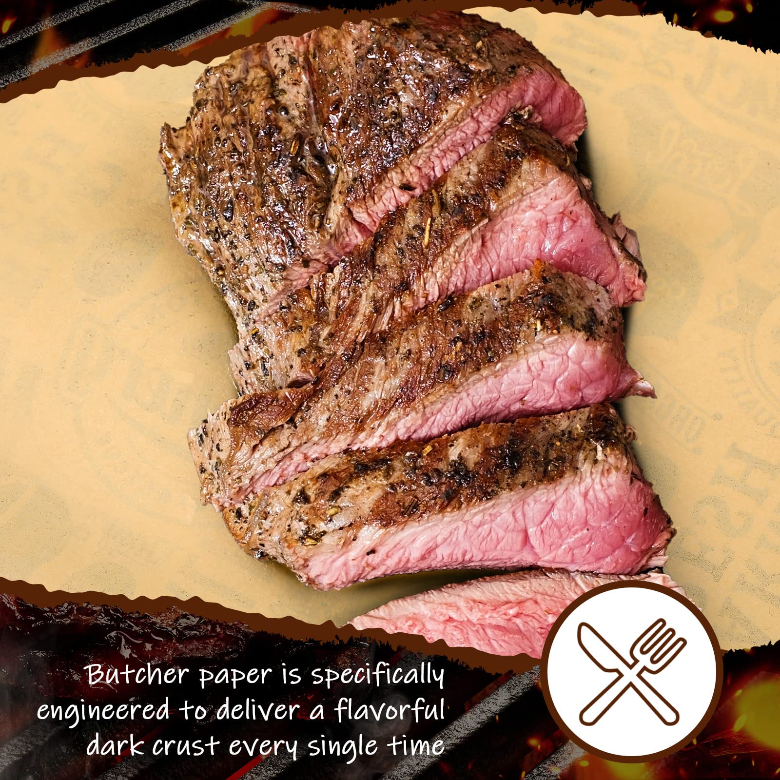 200-Piece Unbleached Uncoated Unwaxed Butcher Paper Squares - 12x12 Inch Precut Butcher Paper for Smoking, Grilling, BBQ & Food Wrapping - Ideal for Meat Smoking, Grill Cooking & Food Presentation