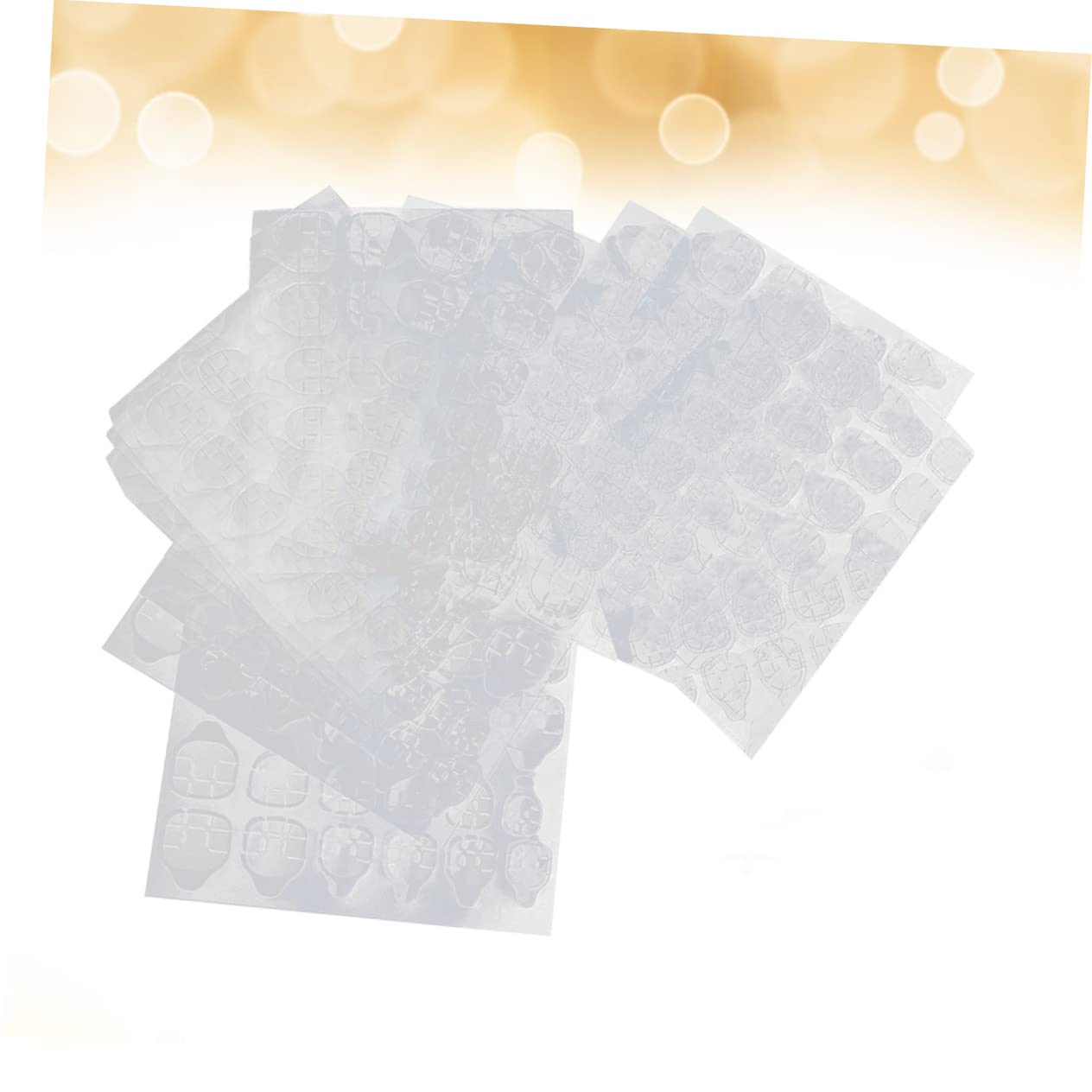 Minkissy 20 Sheets Self-Adhesive Nail Stickers - Waterproof Nail Glue Stickers for DIY Manicure, Salon Quality Fake Nails | Perfect for Parties, Weddings, and Everyday Wear