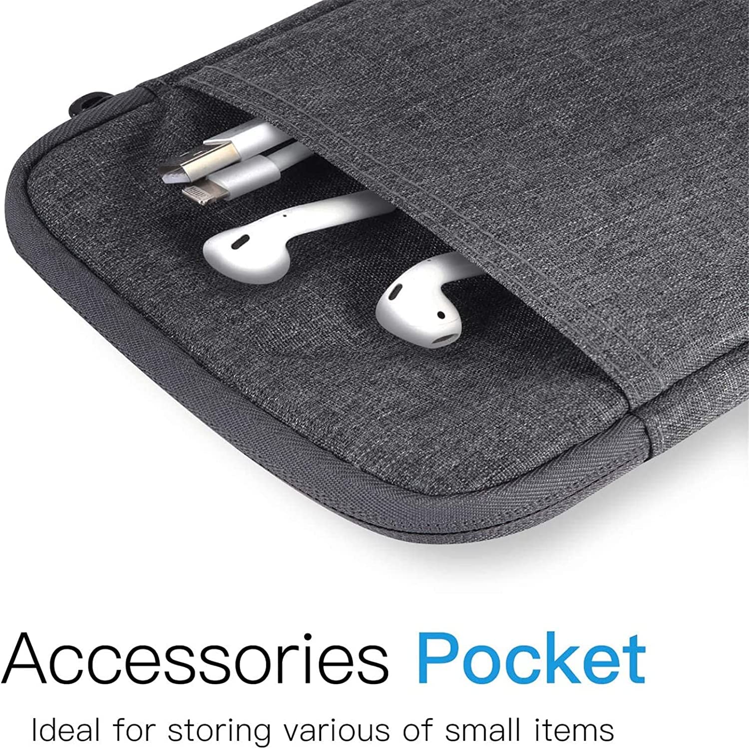 GUKSRASO 6 Inch Nylon Travel Pouch for Kindle 10th Generation (2018 Release) - Protective Padded Case with Zipper Pocket - Perfect for E-Reader Storage & Travel Accessories
