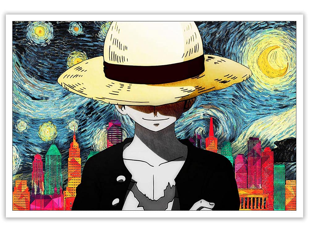 Anime Poster Wall Art 16x24 inch - Cool Anime Room Decor for Bedroom, Office & Living Room