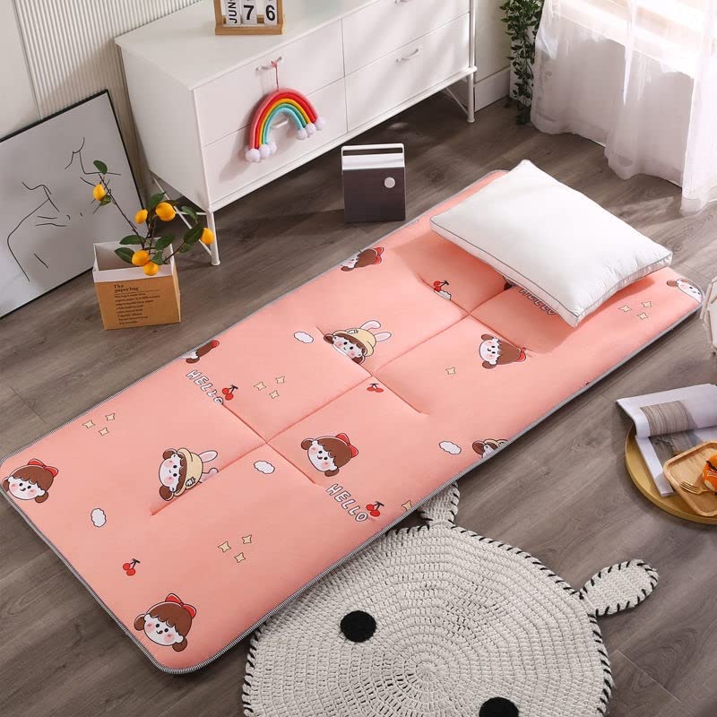 Japanese Floor Futon Mattress - Foldable Tatami Floor Mat for Camping, Kids Bed & Lounger - Twin Size 1.8x2m (Type A) - Perfect for Guest Beds, Sleepovers, RV Trips & Small Space Living