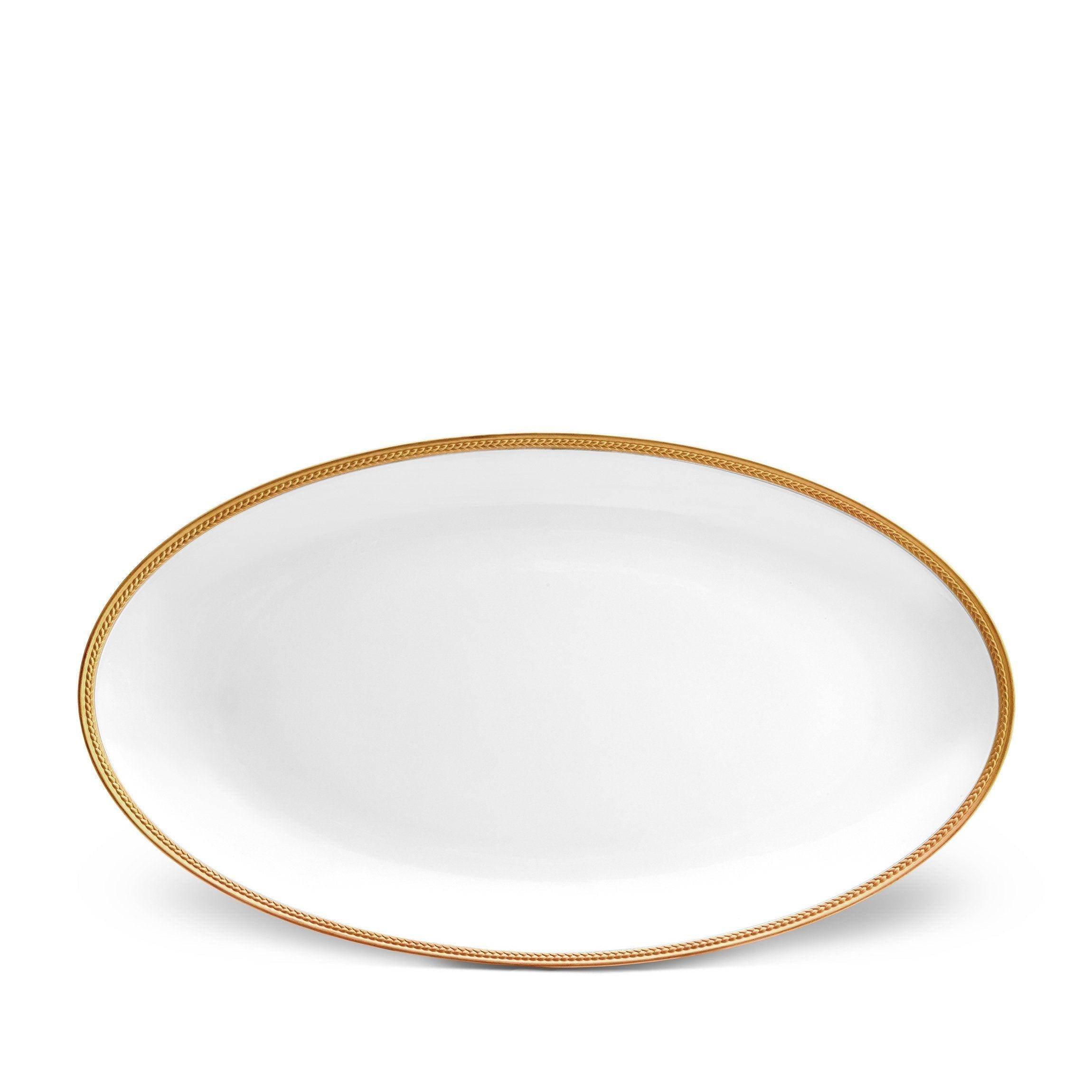 Braided Silk Oval Platter - Large Serving Tray for Elegant Dining, Party Appetizers & Home Decor | Perfect for Entertaining, Wedding Receptions & Holiday Gatherings