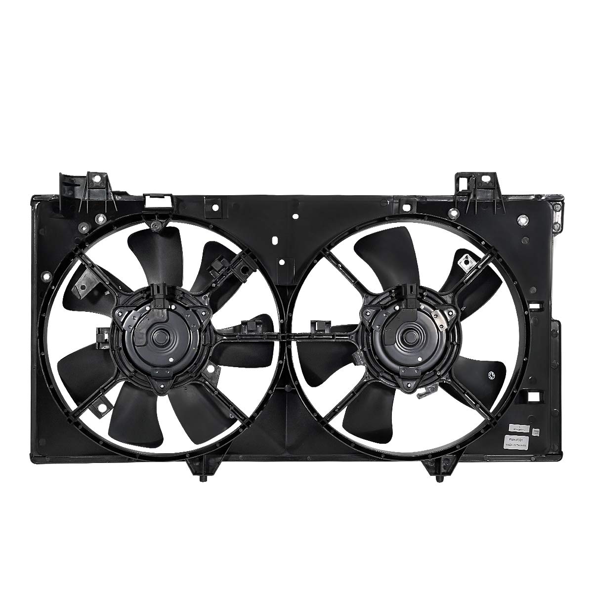 DNA MOTORING OEM-RF-0219 Mazda 6 Radiator Cooling Fan Assembly - Direct Replacement for 2003-2008 Mazda 6 with 2.3L/2.3T Engine - High Efficiency Cooling System - Black - Perfect for Engine Overheating Prevention & Summer Driving Conditions
