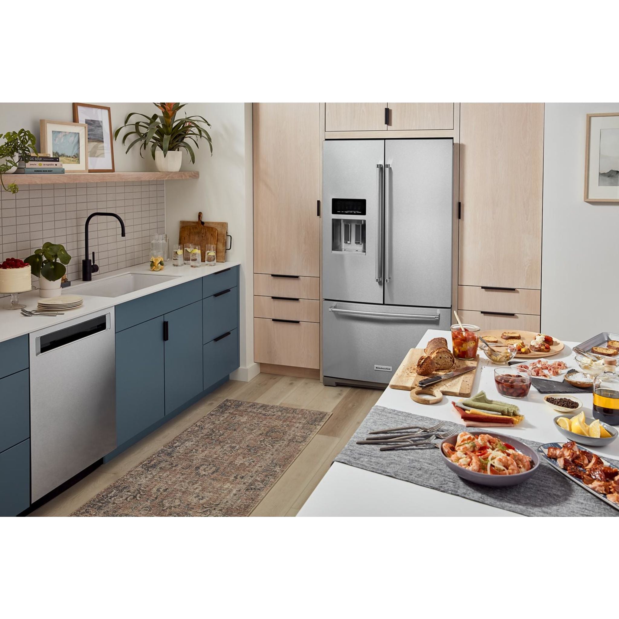 KitchenAid KRFF577KPS 36-Inch French Door Refrigerator with Stainless Steel Finish - Perfect for Modern Kitchens & Entertaining Spaces