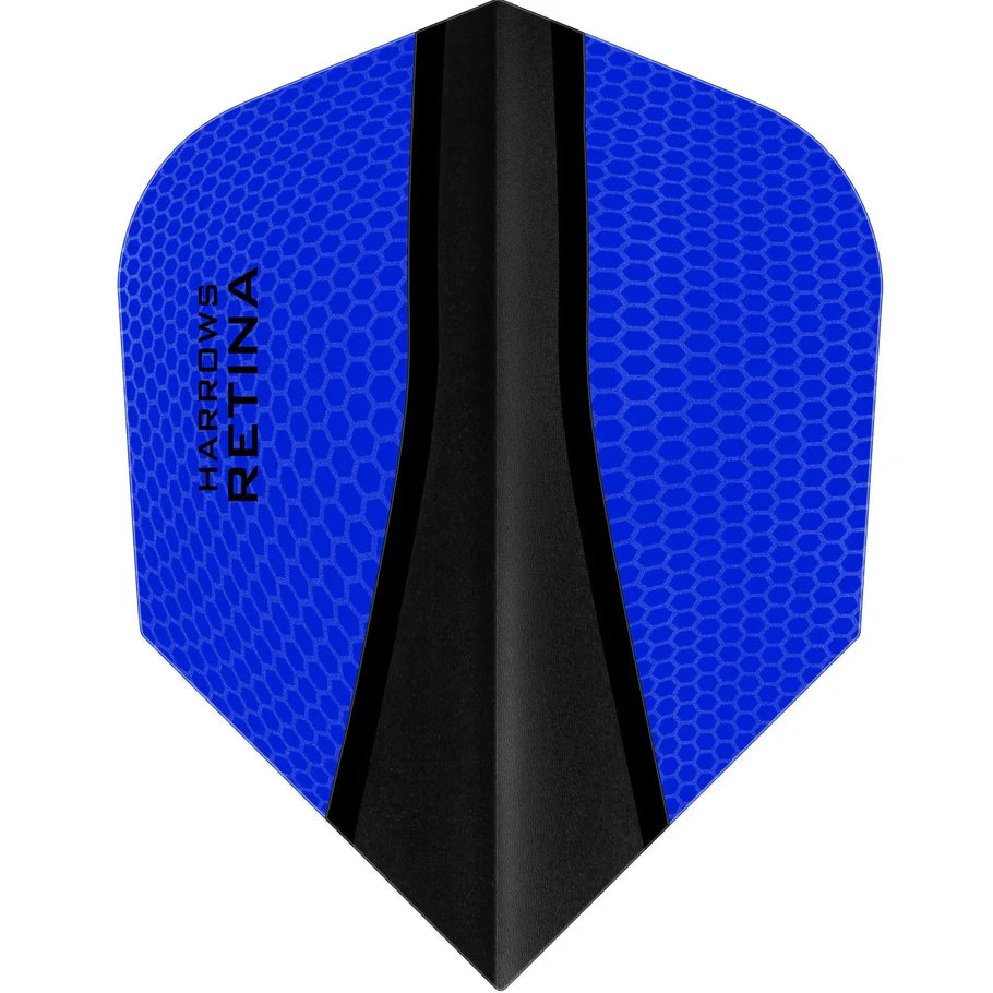 HARROWS RETINA X Extra Strong 100 Micron Flights - Dark Blue Darts Flights for Professional Players | Perfect for Tournaments & Practice Sessions