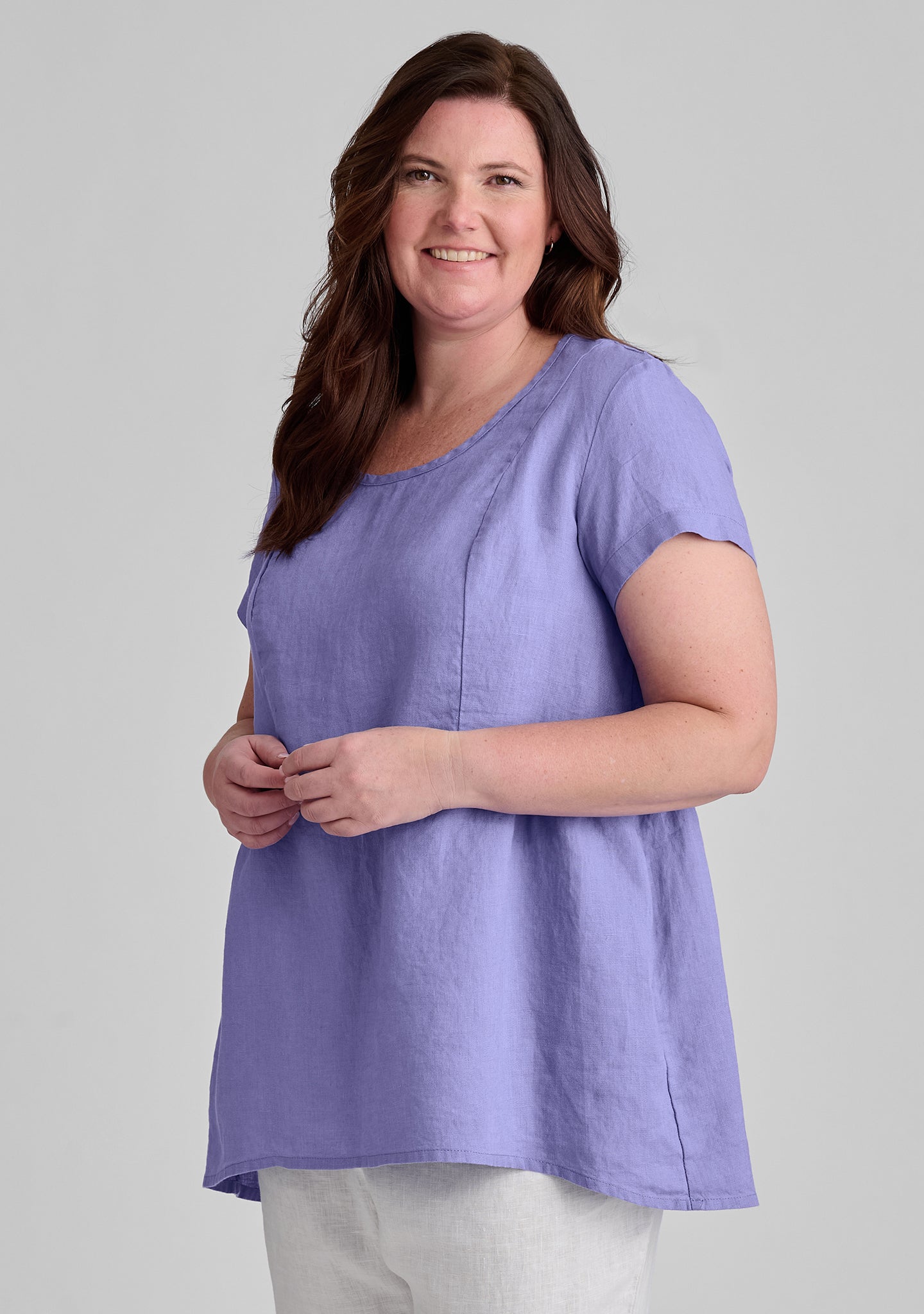 SS Play In It Linen T-Shirt - Soft & Breathable Linen Shirt for Women & Men | Perfect for Casual Wear, Summer Outfits & Beach Vacations