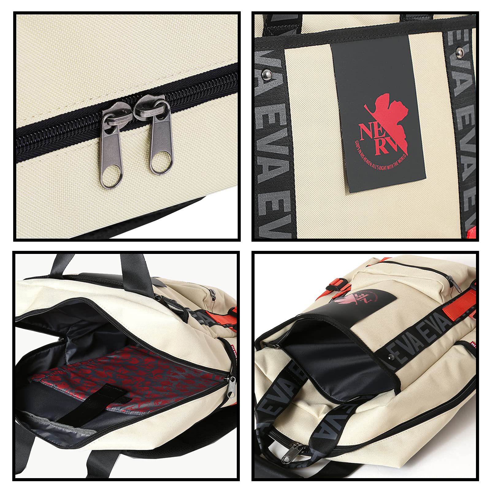 FIREFIRST Neon Genesis Evangelion Backpack 15.6 Inch Laptop Backpack for Men & Women - Stylish Anime School Backpack, Travel Backpack for Work, College, Commute & Daily Use