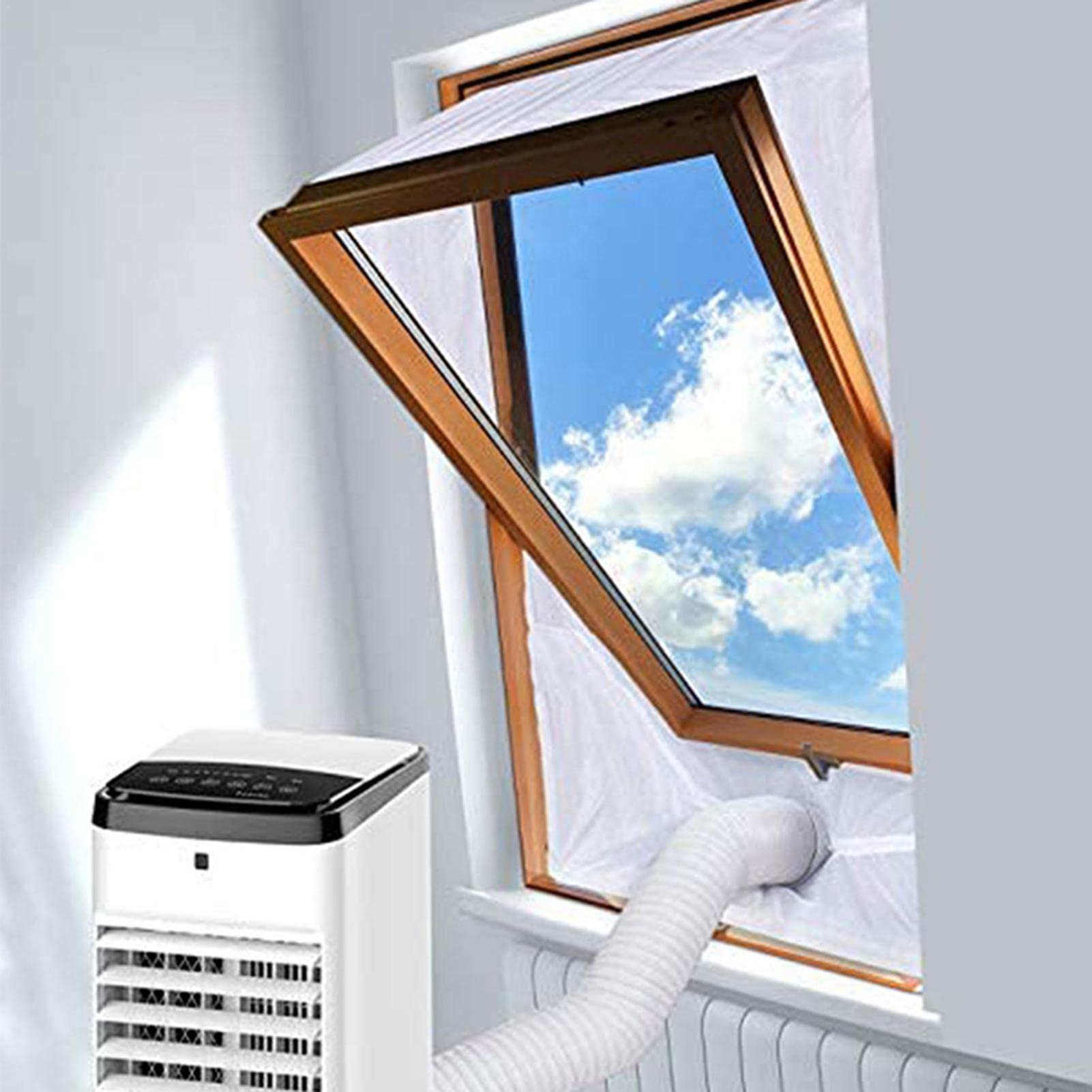 Air Conditioner Window Seal Kit - Center Pivot Window Insulation for AC Units | Hot Air Stop & Energy Saving Guards | Easy to Install for Home & Office Cooling Efficiency