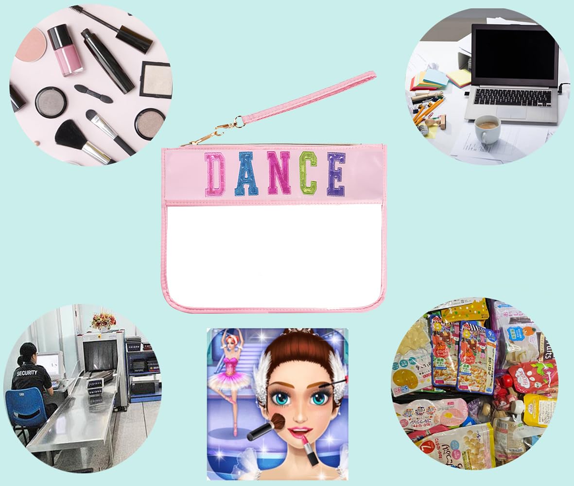 Dance Makeup Bag for Girls - Waterproof & Spacious Cosmetic Pouch for Ballet Recital, Dance Competition Essentials - Perfect Dance Recital Gift for Dancers (Ideal for Ballet, Jazz & Tap Classes)