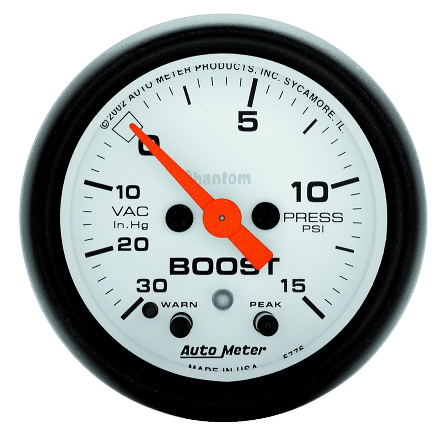 Auto Meter 5776 Phantom Electric Boost/Vacuum Gauge 2-5/16