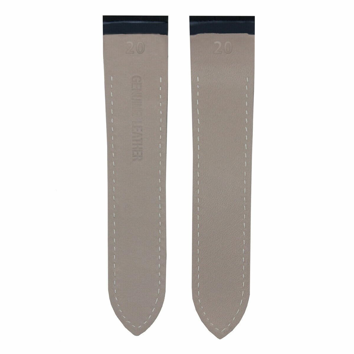 Premium 20-23-24.5mm Genuine Leather Watch Band Strap Replacement for Cartier Santos 100 XL & Chrono - Includes Deployment Clasp | Dress Watches, Business Attire, Formal Occasions
