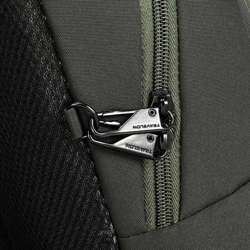 Travelon The Voyages Anti-Theft Small Backpack with XL Water Bottle Pocket - Secure Travel Daypack for Commuting, Hiking & Urban Exploration