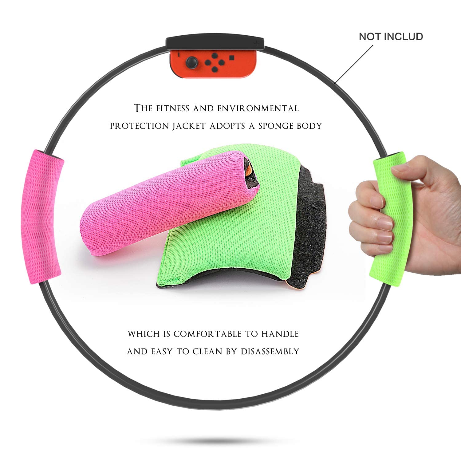 Nintendo Switch Ring Fit Adventure Accessories & Boxing Grip - Enhanced Game Controller for Fitness Boxing Workouts - Perfect for Home Exercise, Cardio Training, and Interactive Gaming