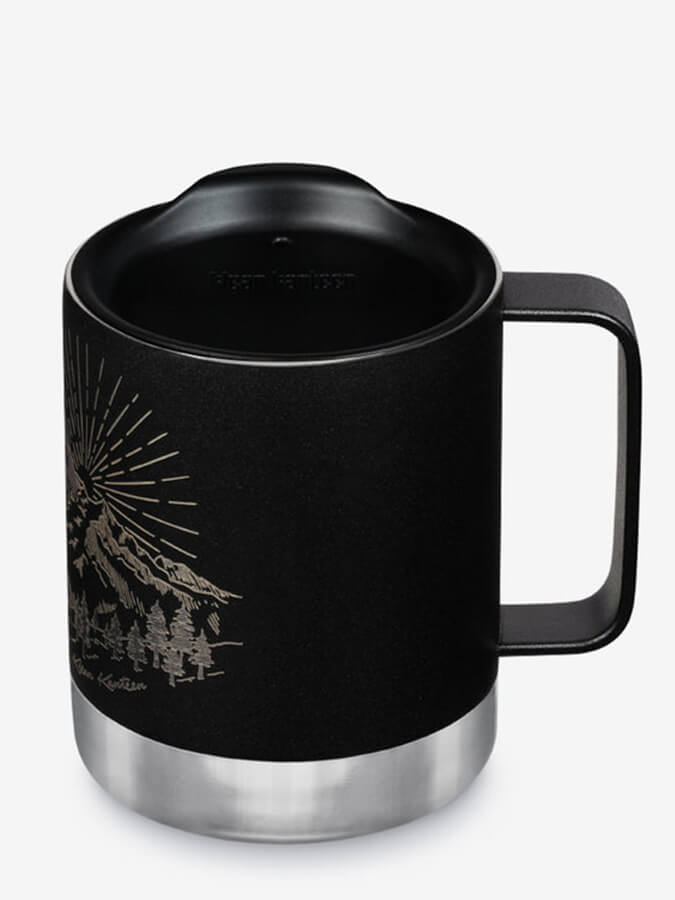 Klean Kanteen 12oz (355ml) Insulated Stainless Steel Travel Mug - Leak Proof Camping Coffee Tumbler for Hot & Cold Beverages - Perfect for Hiking, Camping, Office and Outdoor Adventures