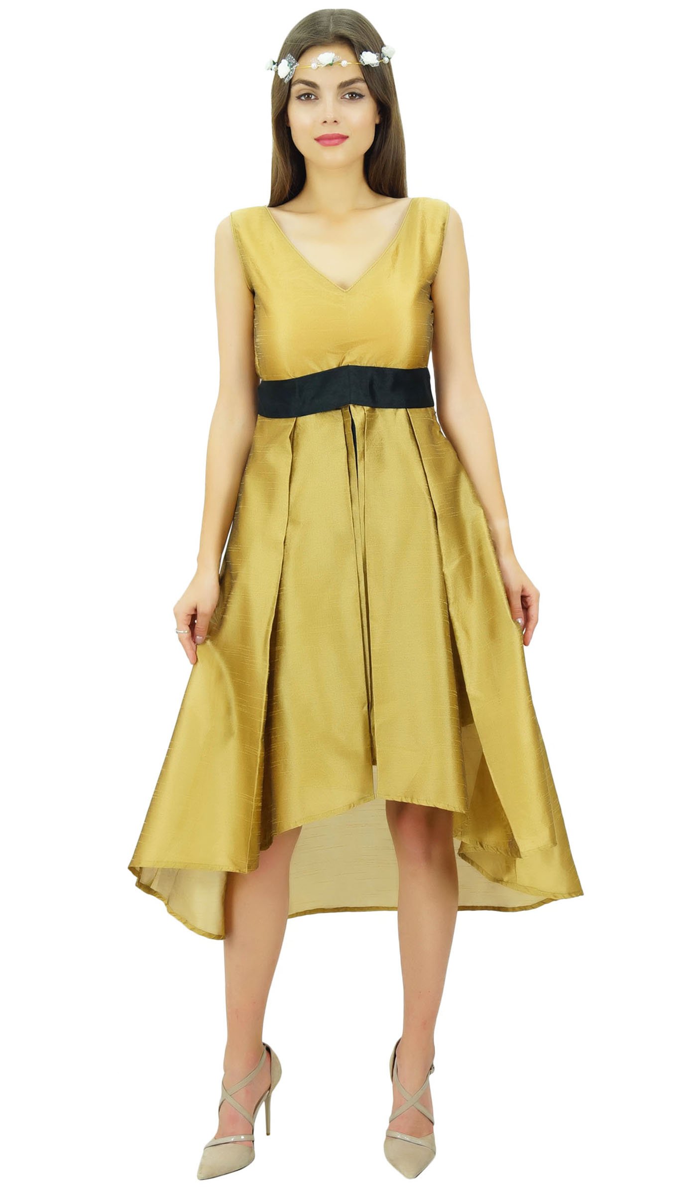 Bimba Women's Sleeveless High-Low Prom Dress for Party & Evening
