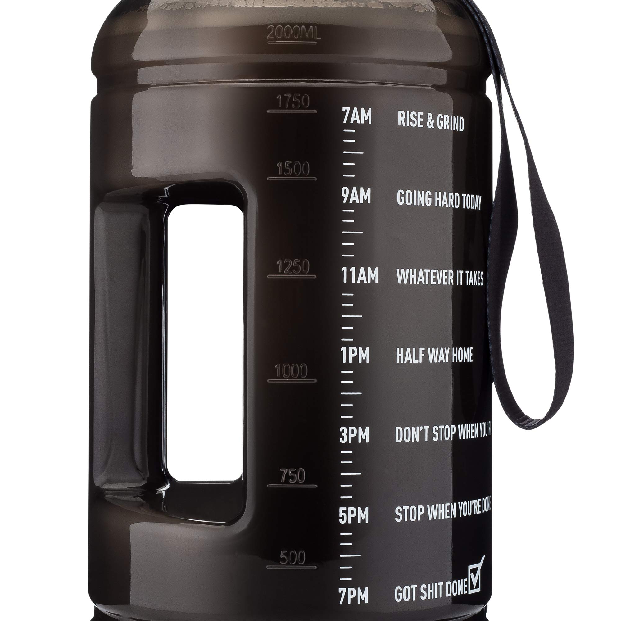 64oz Motivational Water Bottle with Straw & Time Markers - Gym, Hiking, Office