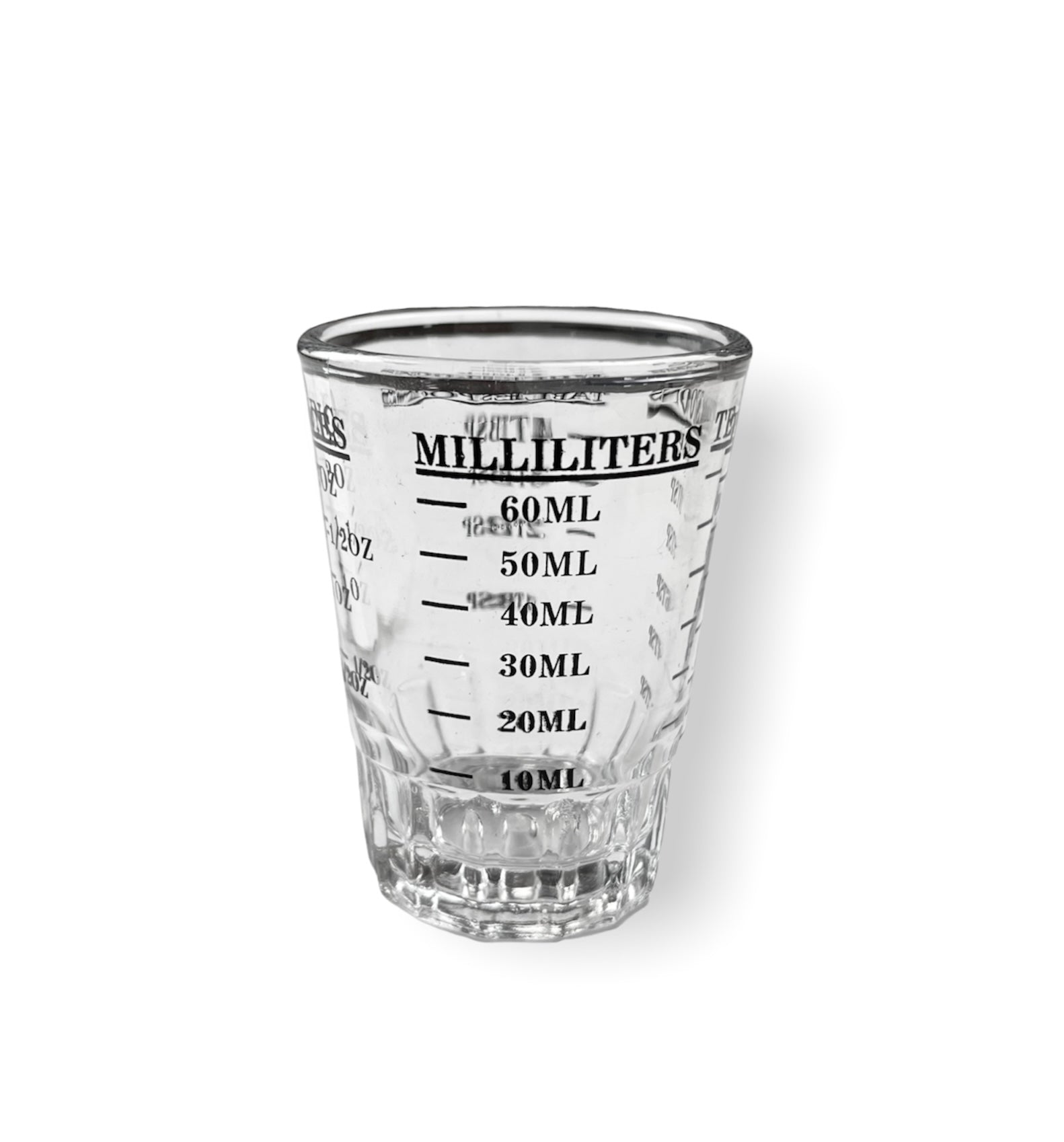 Premium Espresso Shot Glass Measuring Cup - 2oz Clear Glass with Measurement Marks - Perfect for Coffee, Cocktails & Baking - Ideal for Baristas, Home Brewers & Mixologists