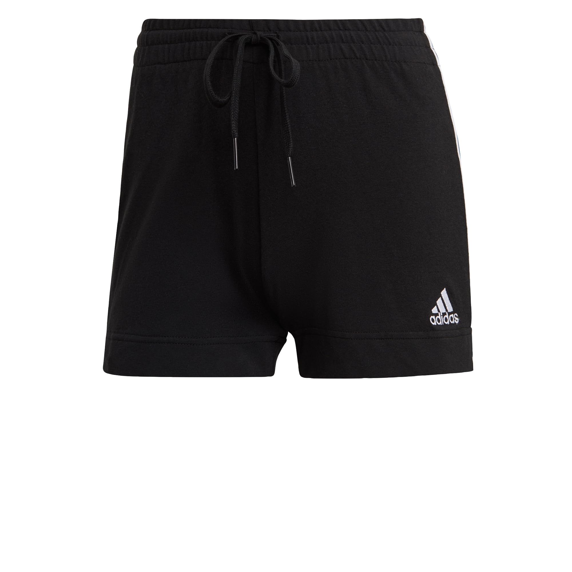 Adidas Essentials Slim 3-Stripes Women's Athletic Shorts - Lightweight Workout Running Shorts for Gym, Yoga & Casual Wear
