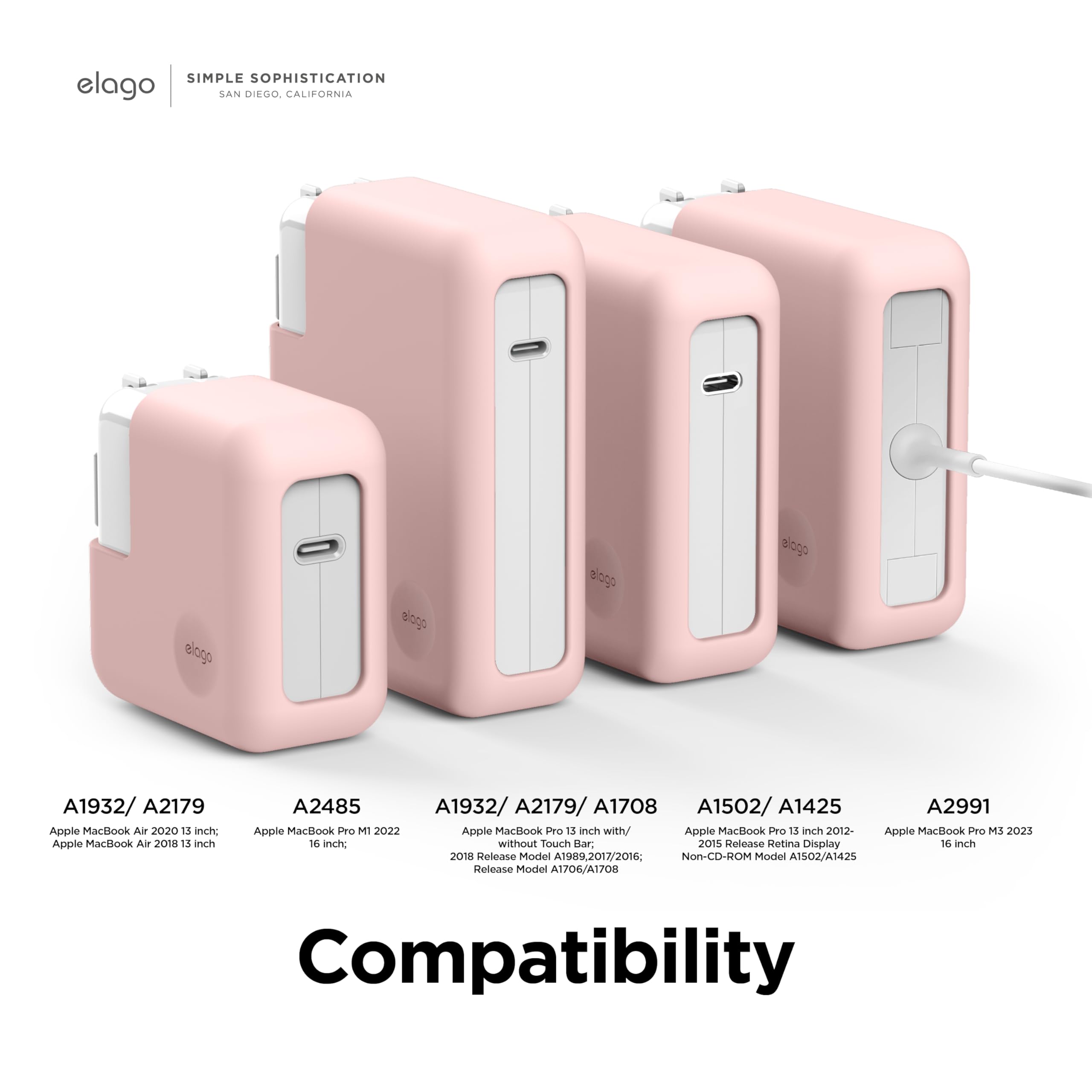 elago MacBook Charger Cover - Compatible with 140W USB-C Power Adapter for MacBook Pro 16
