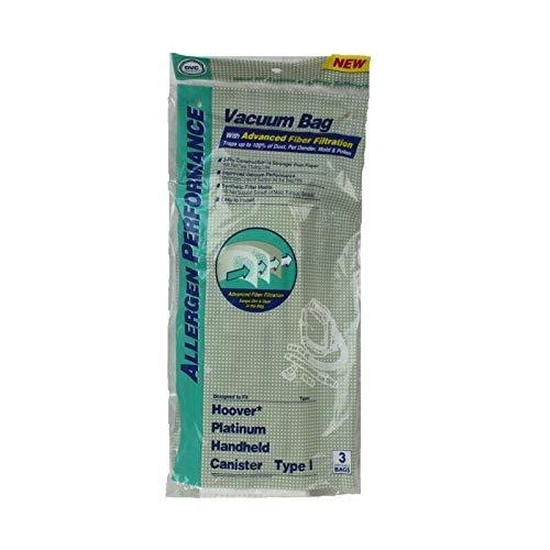 DVC Hoover Style I Synthetic HEPA Vacuum Cleaner Bags - 54 Pack | Made in USA | Compatible with Hoover Vacuums | Perfect for Allergy Sufferers & Pet Owners