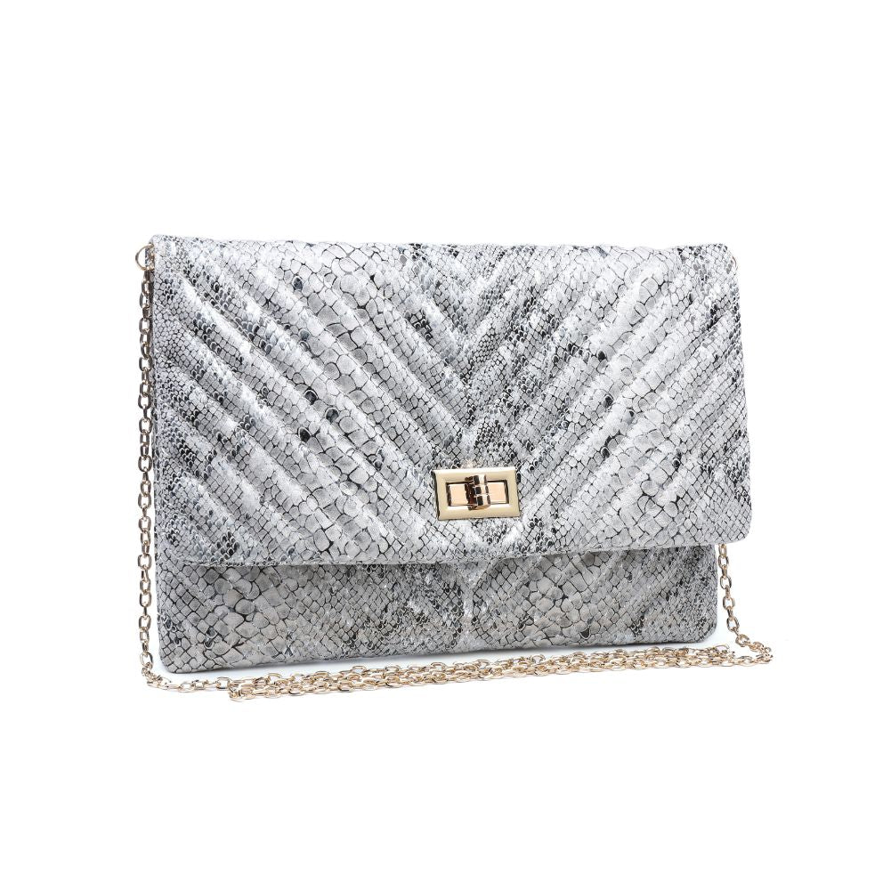 Victoria Snake Print Clutch Purse - Elegant Women's Evening Bag for Parties, Weddings & Special Occasions