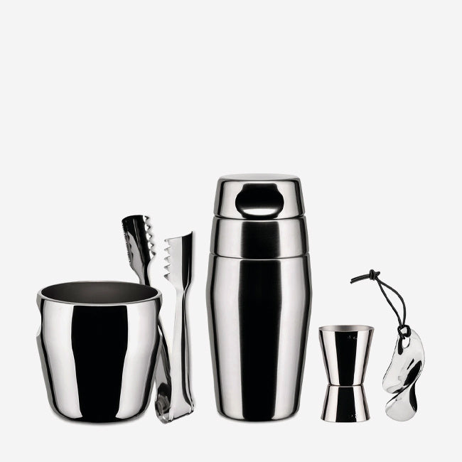 Alessi Cocktail Set - Premium Stainless Steel Bar Tools for Mixing & Serving Drinks - Perfect for Home Bars, Parties & Professional Bartenders