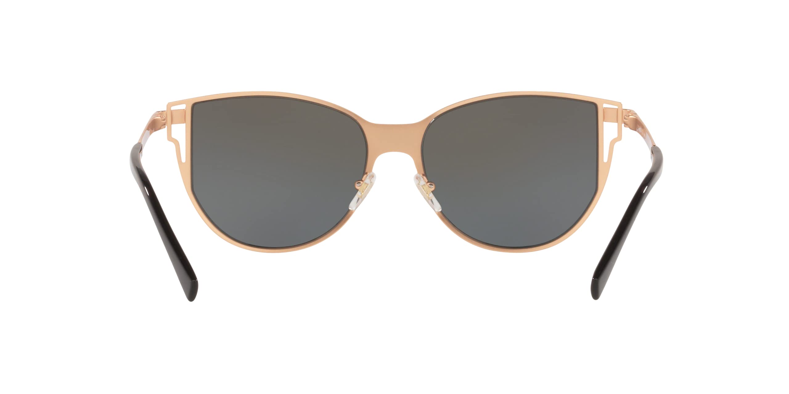 Versace Women's Sunglasses - Pink Gold Frame with Grey Mirror Gold Gradient Lenses (56MM) | Luxury Fashion Accessories for Beach, Driving & Outdoor Activities