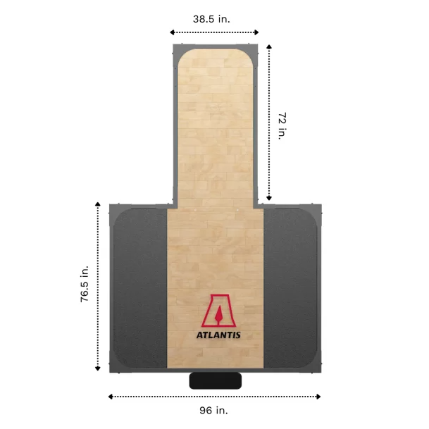 Premium ATLANTIS Platform with Solid Hardwood Surface - Perfect for Home Gym, Yoga, and Fitness Training